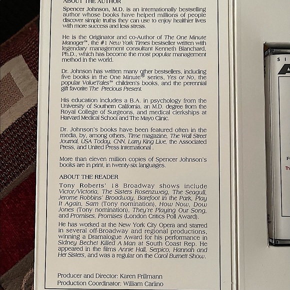 Who Moved My Cheese? Motivational Tape. - Picture 2 of 3